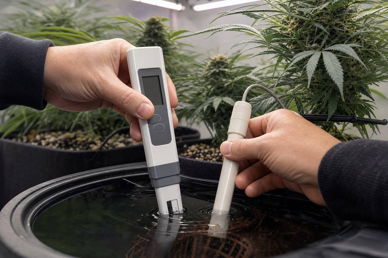 pH y EC en el cultivo de marihuana: qué son y cómo medirlos para cuidar tus plantas